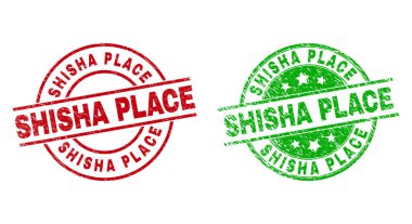 SHISHA Yeri Çürümüş Yüzeyli Yuvarlak Mühürleri