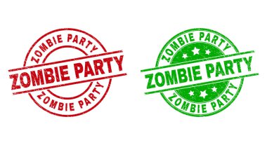 ZOMBIE Parti Yuvarlak Damga Mührü Grunge Stili