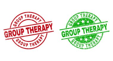 Sıyrık yüzeyi olan GRUPY Yuvarlak Mühür Mührü