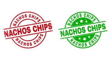 NACHOS Çip Yuvarlak Filigranı Lastik Yüzey Kullanılıyor
