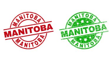 MANITOBA Yüzeyi Kirli Mühürlü Yuvarlak Mühür