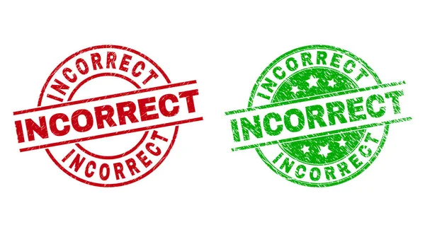 INCORRECT Round Watermarks Using Corroded Surface — Stock Vector