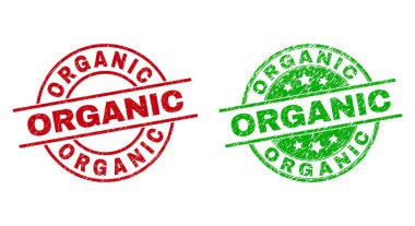 ORGANIC Yuvarlak Damga Mührü Çizik Doku Kullanımı