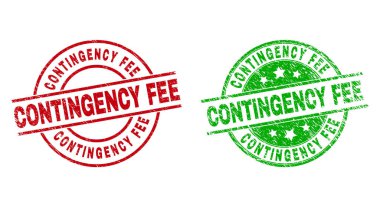 Grunge Surface Kullanılarak Devam Edici Ücret Yuvarlak Mühürleri