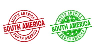 GÜNEY AMERİKA Stili Kullanarak Yuvarlak Pullar