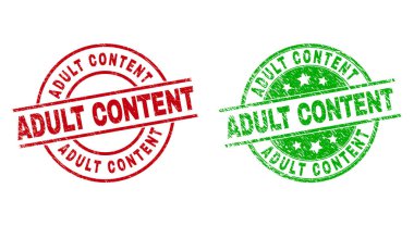 Kirli Doku Kullanılarak ADULT İçeriği Yuvarlak Filigranı