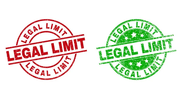 LEGAL LIMIT Round Watermarks with Corroded Surface — Stock Vector