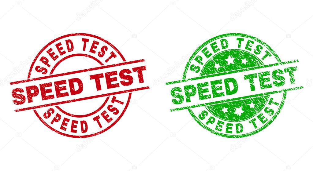 SPEED TEST Round Stamps Using Corroded Style
