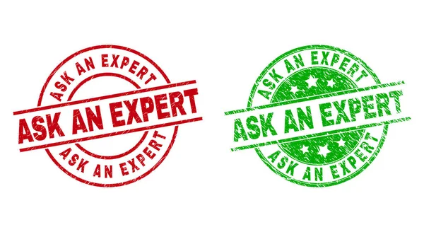 ASK AN EXPERT Round Seals Using Rubber Surface — Stockový vektor