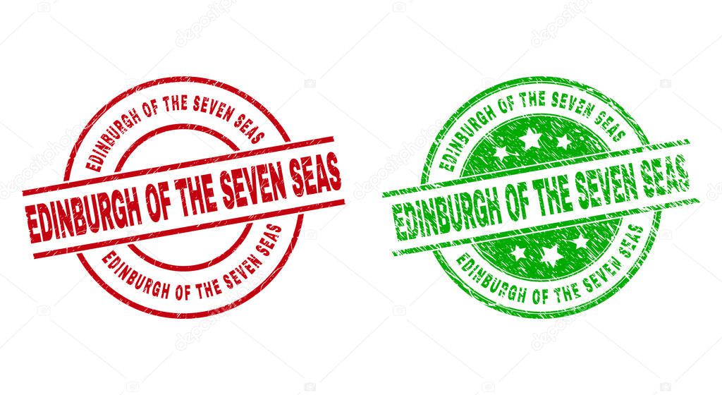 EDINBURGH OF THE SEVEN SEAS Round Seals with Unclean Texture