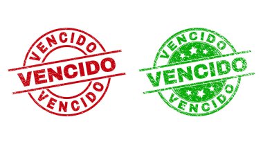 VENCIDO Yuvarlak Mühürleri Tehlike Yüzeyi Kullanılıyor