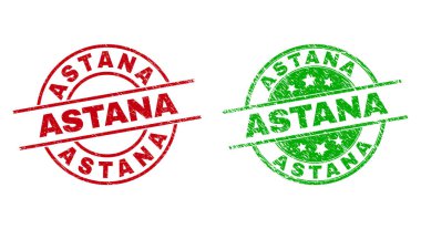 Kirli Yüzeyli ASTANA Yuvarlak Damgaları