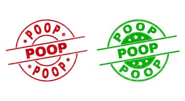 Kirli Biçimli POOP Damga Mührü
