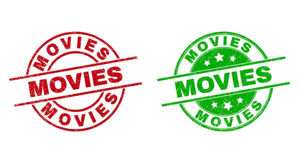 MOVIES Joints ronds avec style corrodé — Image vectorielle