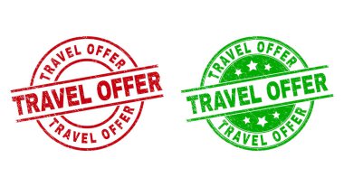 TRAVEL YOK Çürümüş yüzeyi olan yuvarlak mühürler