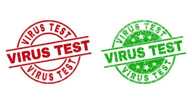 VIRUS TEST Yuvarlak Mühürleri Kirli dokuyu Kullanıyor