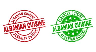 ALBANYA CUISINE Yuvarlak Damga Mührü Lastik Biçimli
