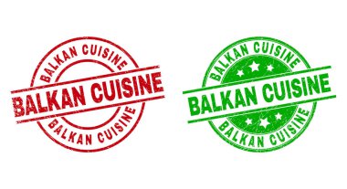 Grunge Surface ile BALKAN CUISINE Yuvarlak Filigranı