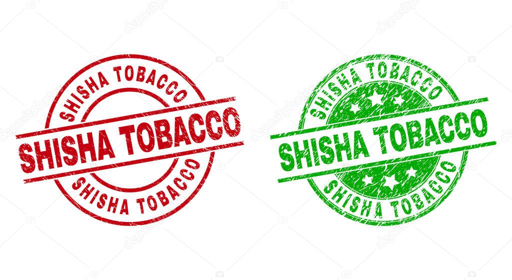 SHISHA TOBACCO Round Stamp Seals Using Distress Surface