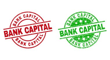 BANK CAPITAL Aşınmış Biçimli Yuvarlak Mühürleri