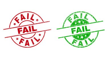 Grunge Yüzeyi Kullanılarak Başarısız Olma Rozetleri