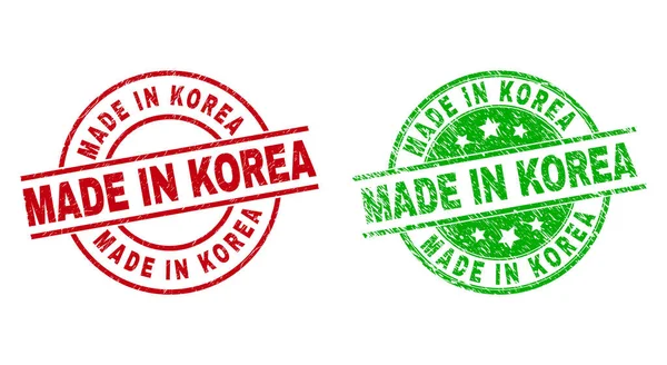 KOREA Yuvarlak Mühürlü Lastik Biçimli — Stok Vektör