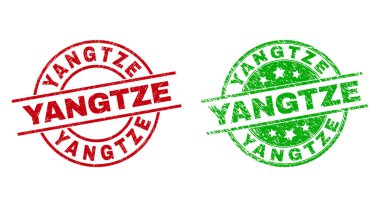 YANGTZE Yuvarlak Damga Mührü Grunge Yüzey Kullanımı
