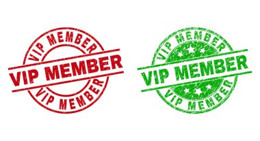 VIP MEMBER Round Badges Using Unclean Texture clipart
