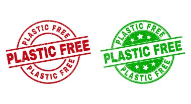 Kirli Biçim Kullanılarak Plastikçe Yuvarlak Mühürlü Mühür