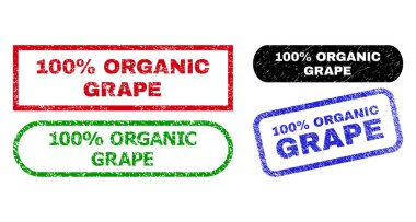 Kirli Doku Kullanılarak% 100 ORGANIC Grafik Dikdörtgeni Filigranı
