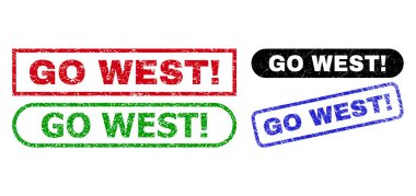 Batıya git ünlemi. Çürümüş Biçim Kullanarak Dikdörtgen Damga Mühürleri