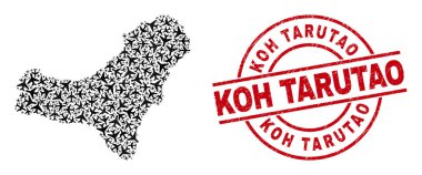 Koh Tarutao Damga Mührü ve El Hierro Adası Harita Mozaiği