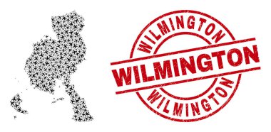 Wilmington Pullu ve Veraguas Eyaleti Harita Uçak Kolajı