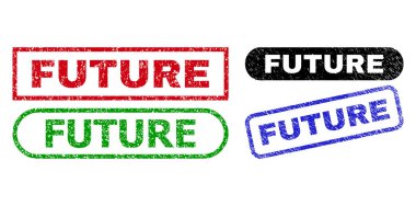 FUTURE Dikdörtgen Mühür Mühürleri Kirli dokuyla