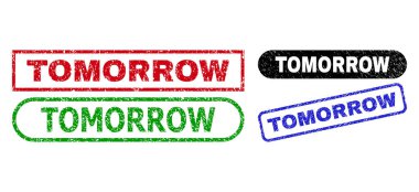 Kirli Yüzey Kullanılarak Yarın Dikdörtgen Filigranı