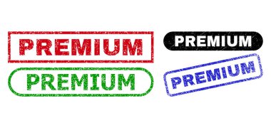 PreMIUM Dikdörtgen Mühürleri Aşınmış Biçim Kullanıyor