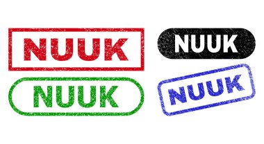 Çürük desenli NUUK Dikdörtgen Pulları