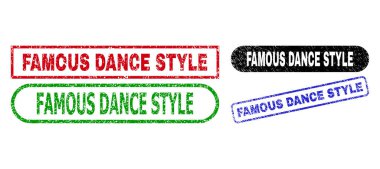 DANS Stili Dikdörtgen Damga Mühürleri Tehlike Biçimini Kullanıyor