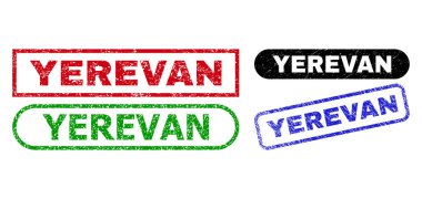 Kauçuk desenli YEREVAN Dikdörtgen Damgaları