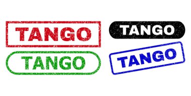 TANGO Çürümüş Doku ile Damgaları Dikdörtgenle