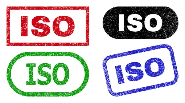 采用应力面的ISO矩形密封件 — 图库矢量图片