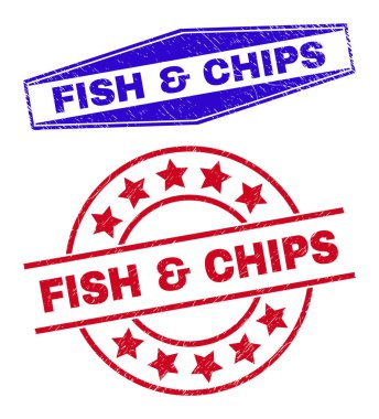 FISH ve CHIPS Çember ve Altıgen Şekillerde Damgaları Çizdi