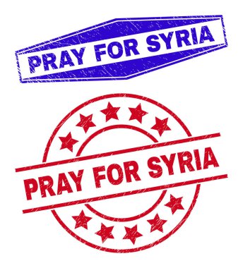 SYRIA Çember ve Altıgen Biçimli Çürümüş Mühürler İçin Dualar