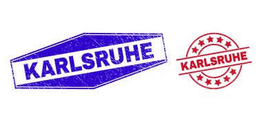 KARLSRUHE Çember ve Altıgen Biçimli Rozetler