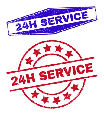 24H SERVICE Yuvarlak ve Hexagon Şekillerinde Aşınmış Damgalar