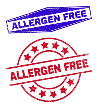 ALLERGEN FREE Scratched Seals in Circle and Hexagon Forms