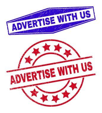 ADVERTISE WITH US Corroded Badges in Circle and Hexagonal Forms