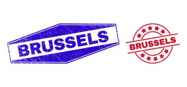 BRUSSELS Textured Watermarks in Round and Hexagonal Shapes