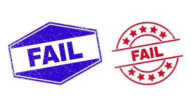 FAIL Rubber Watermarks in Circle and Hexagonal Forms