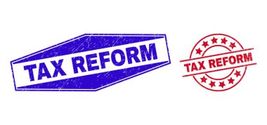 Çember ve Altıgen Biçimli Kirli Rozetler Vergi Düzeltme